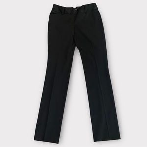 Express Women’s Editor Tuxedo Pants Size 4R Black Straight Leg Corpcore Office